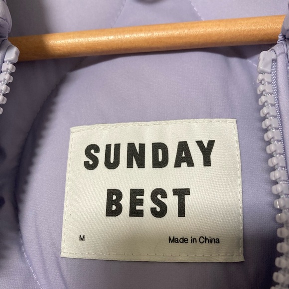 Aritzia Sunday Best down puffer jacket, lavish lavender, size M - Picture 7 of 15